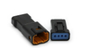 04T-JWPF-VSLE 4-hole miniature automotive connector 4-pole waterproof connector male and female butt plug JST